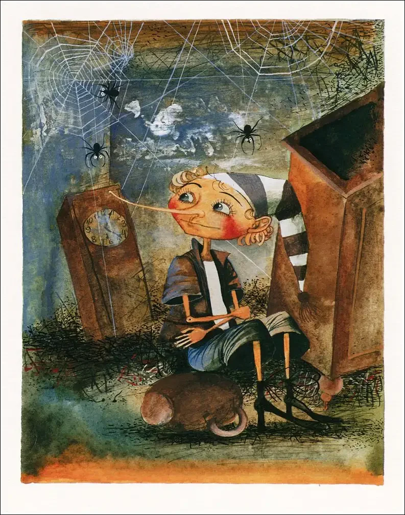 Приключения Пиноккио иллюстрации Максима Митрофанова