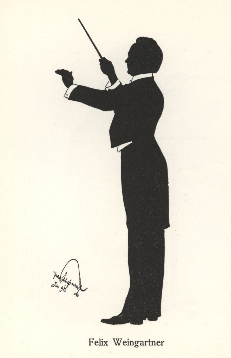 Дирижер арт силуэт