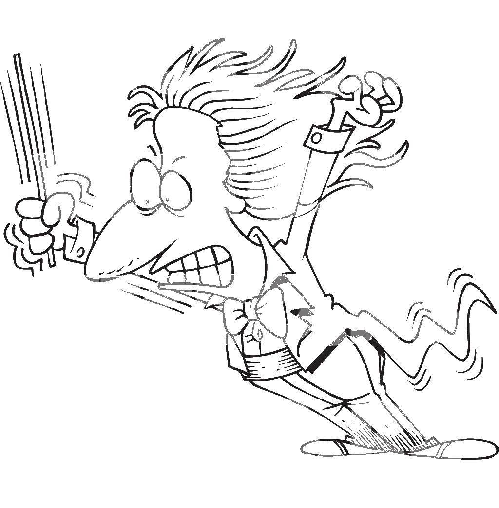 Рука дирижера с палочкой для детей