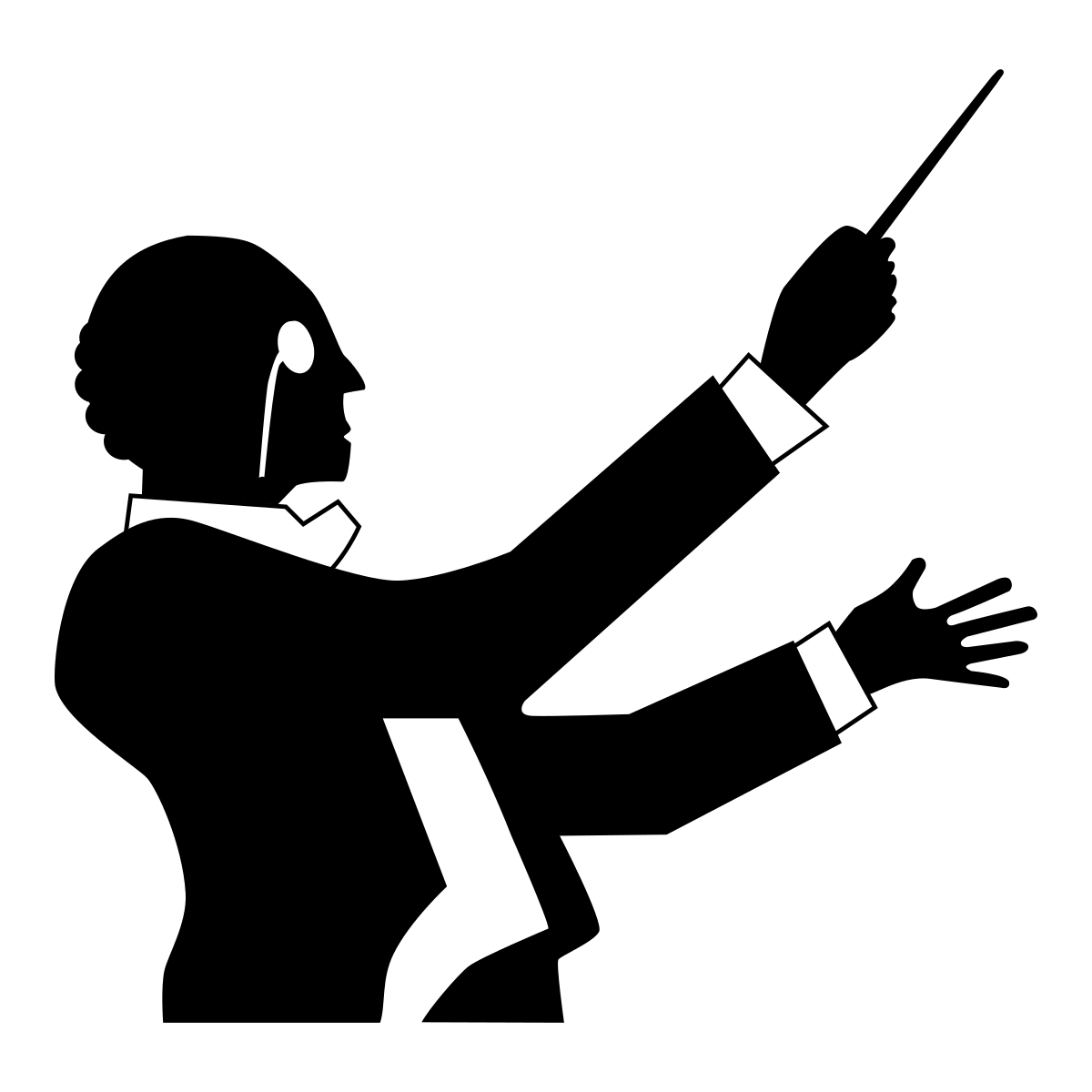 Дирижер сзади раскраска