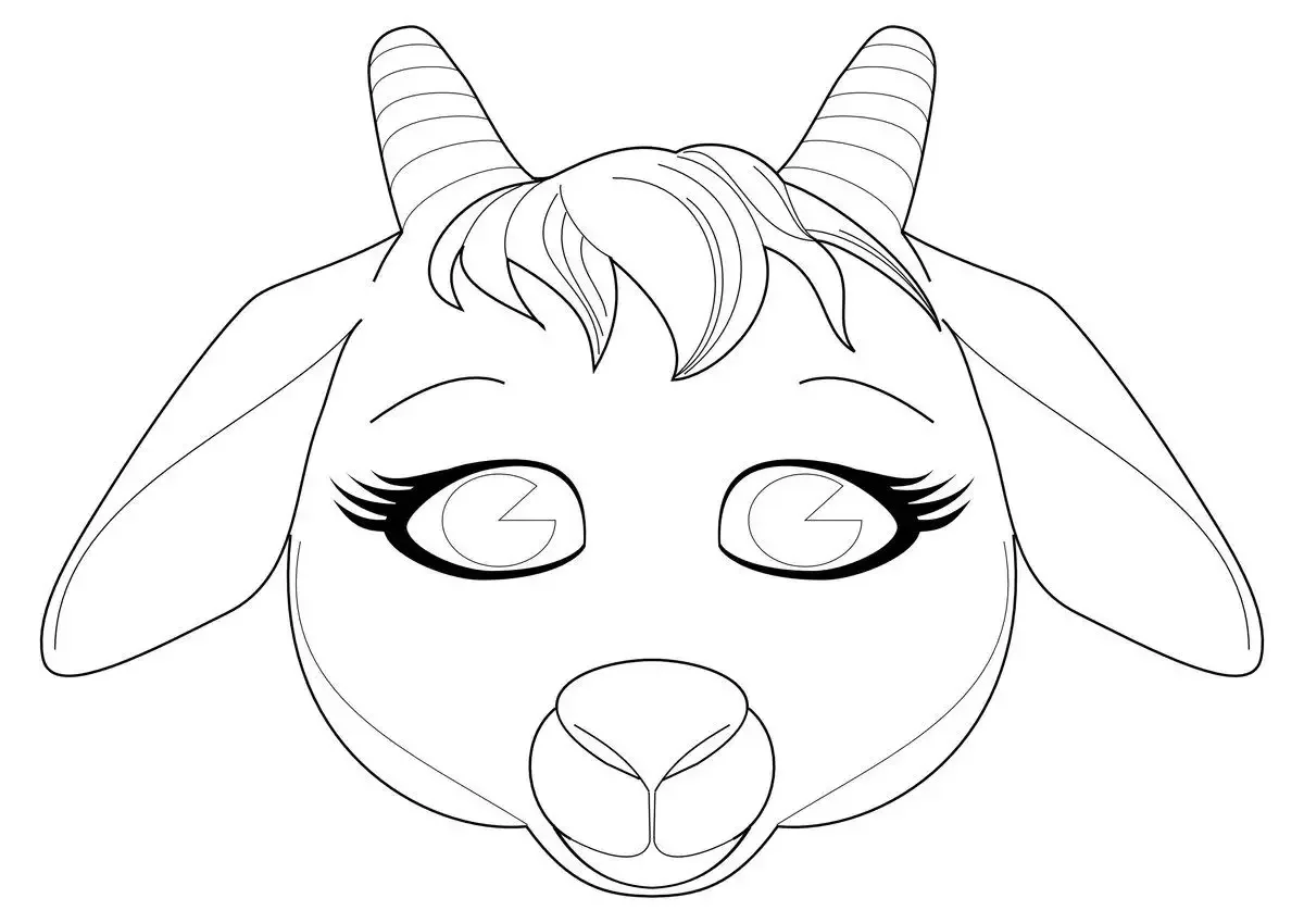 Маска козлика