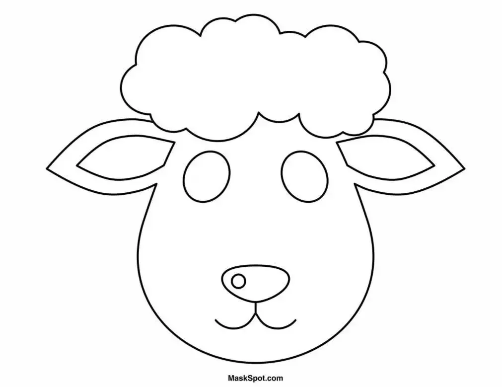 Мордочка барашка для поделок