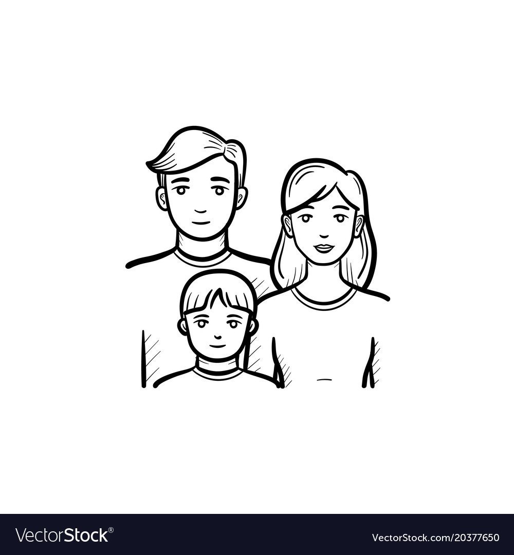 Рисунок семьи для срисовки