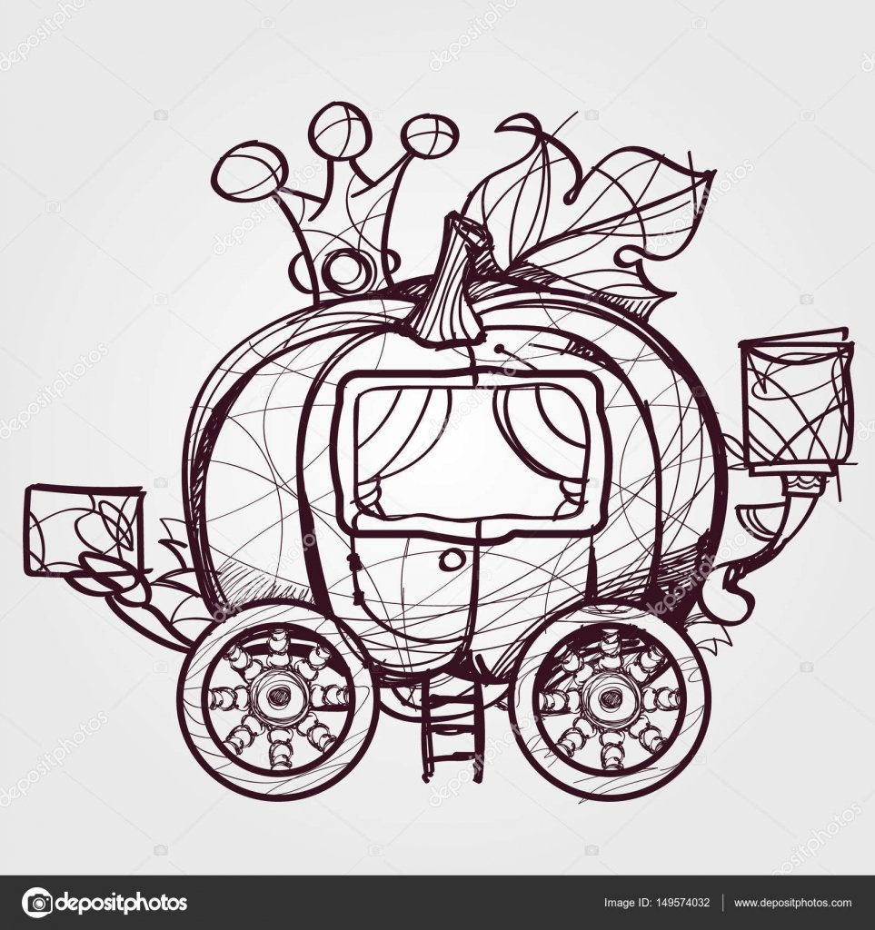 Раскраска Золушка в Старом платье