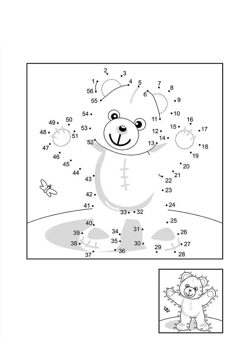 Мишка соедините точки