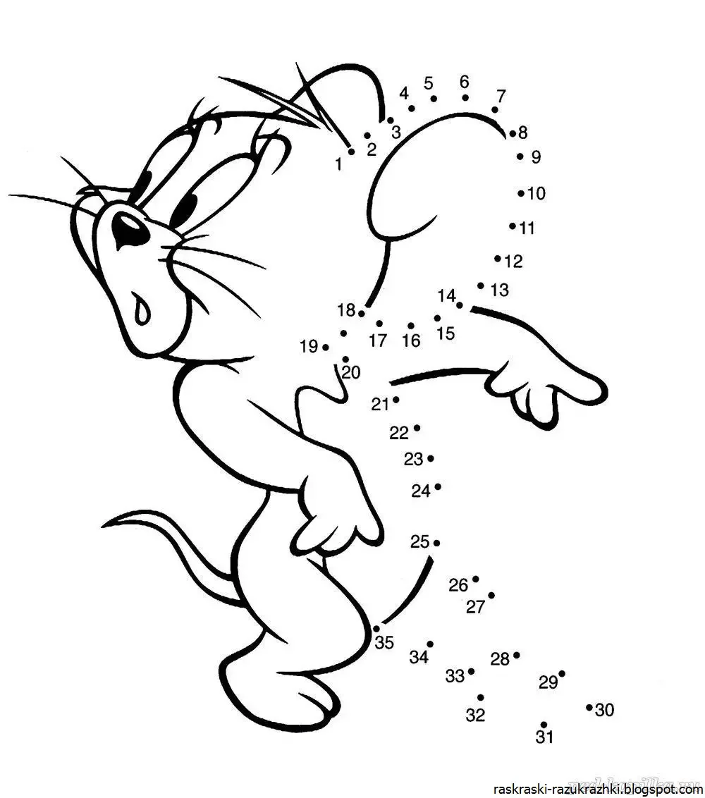 По цифрам соединить картинку