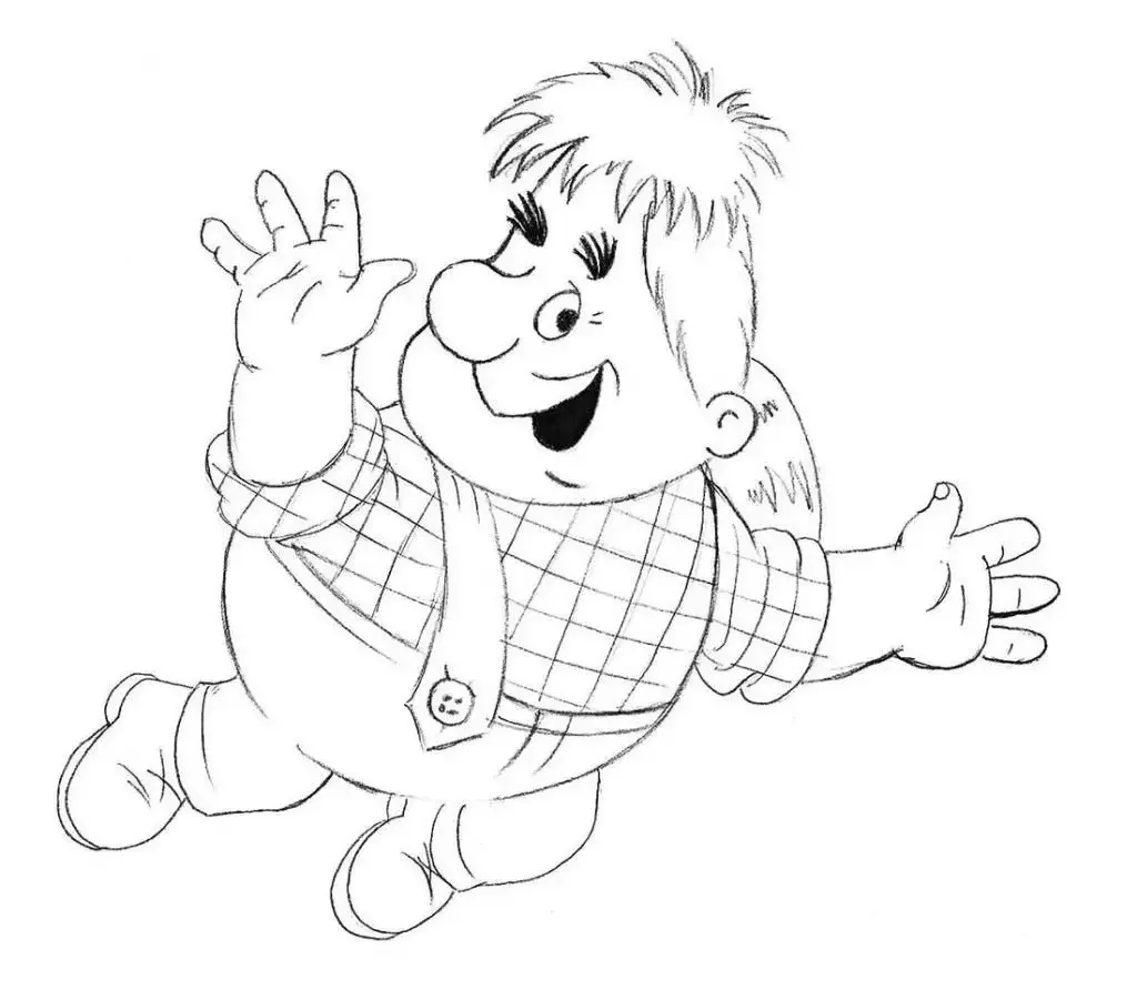 Карлсон раскраска для детей