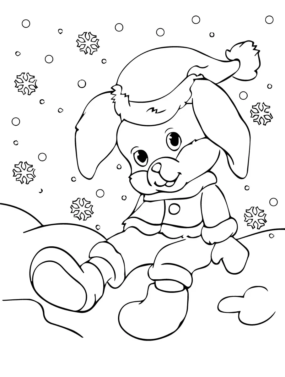 Девочка с зонтом раскраска