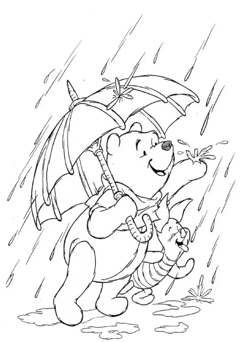 Штриховка зонтик для детей