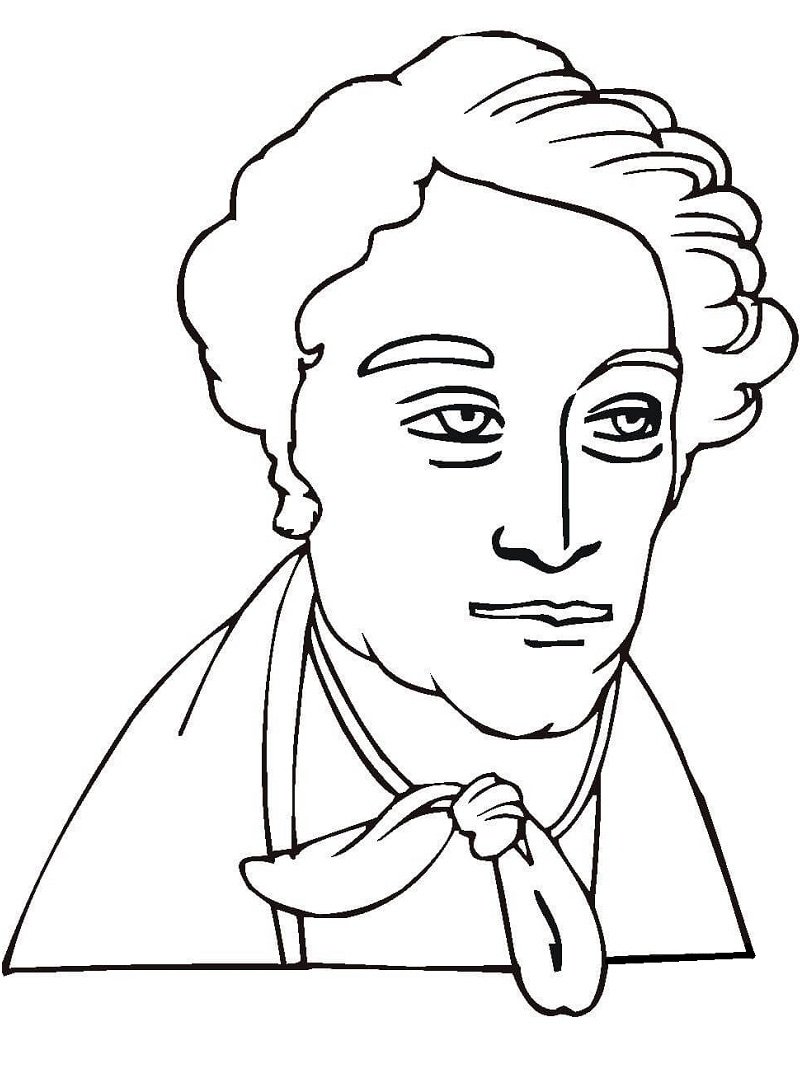 Моцарт портрет рисунок