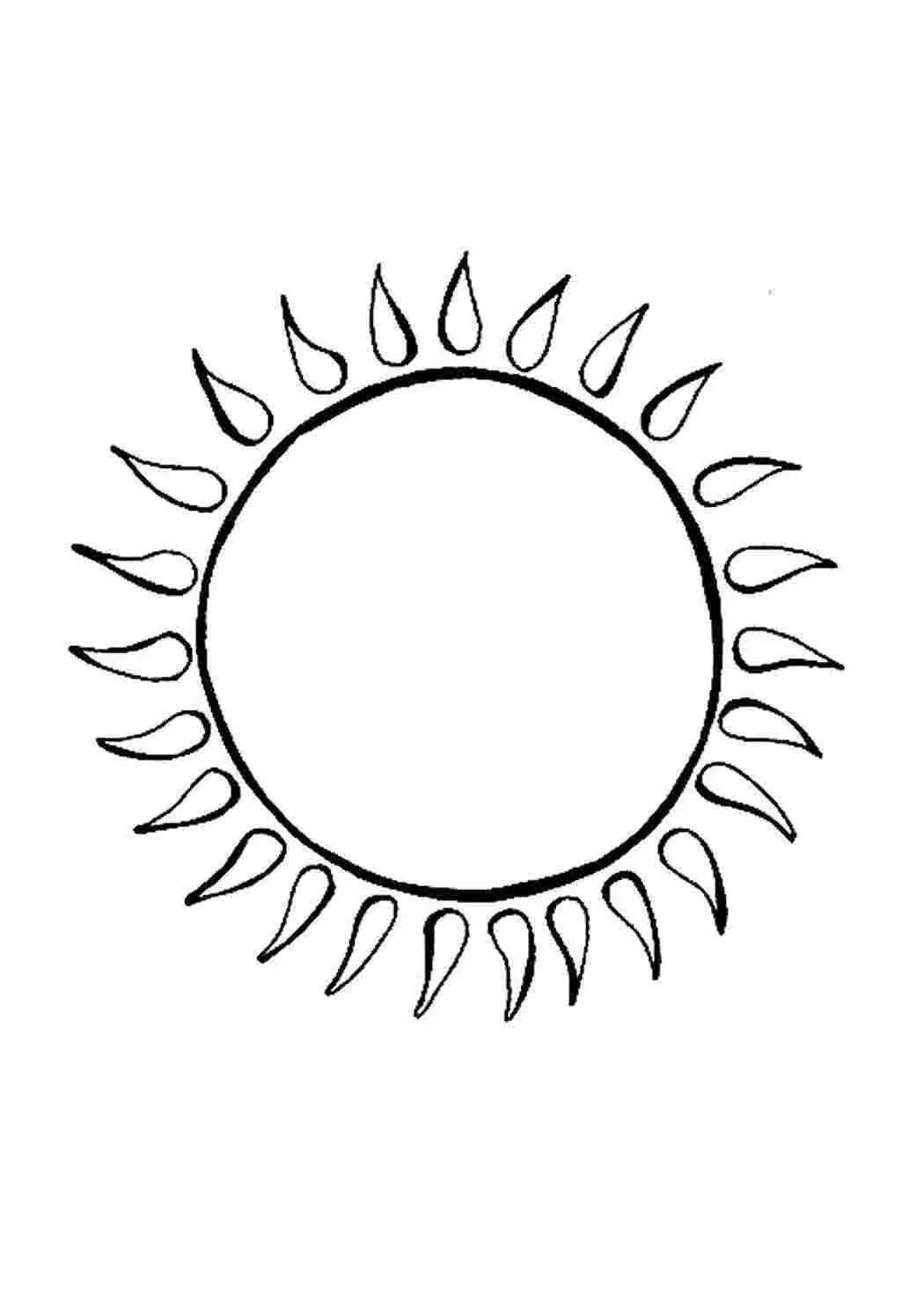 Солнце карандашом