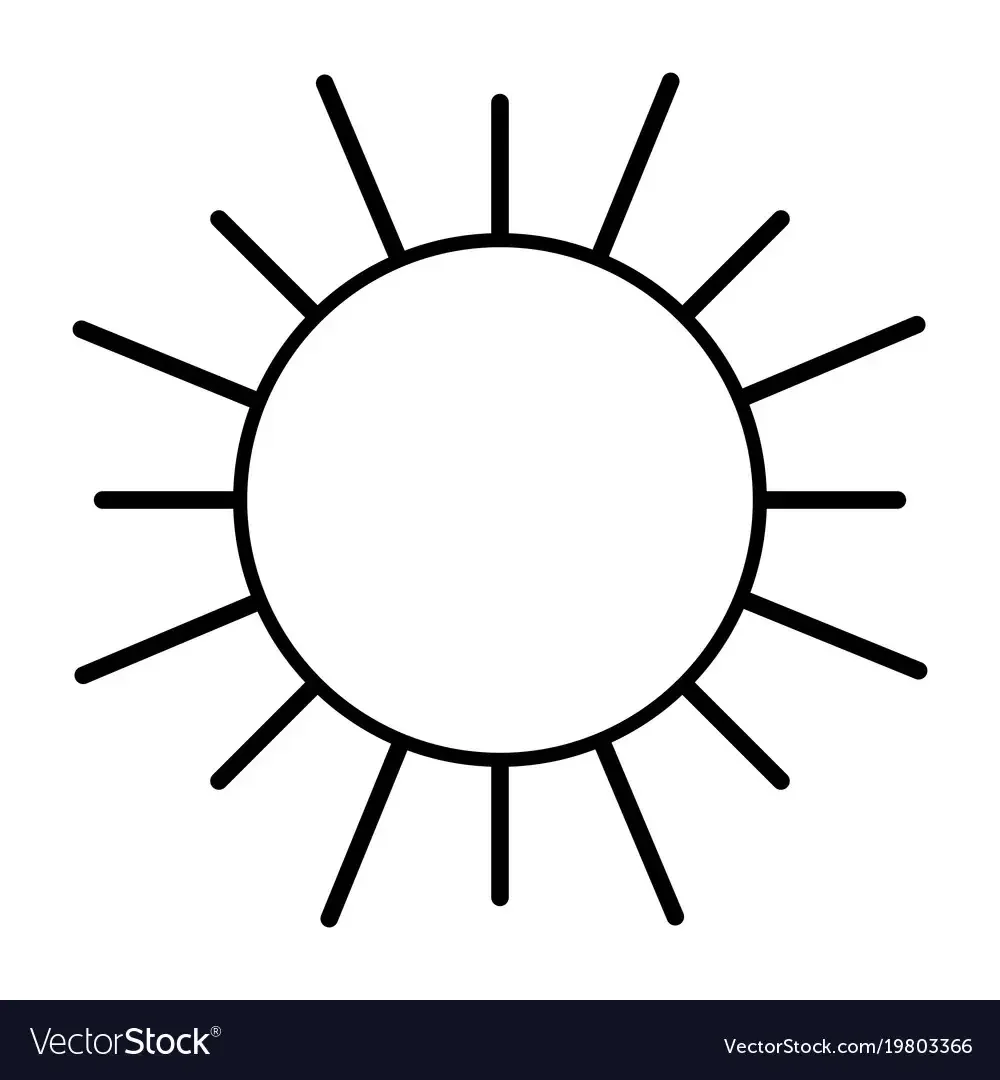 Солнце раскраска