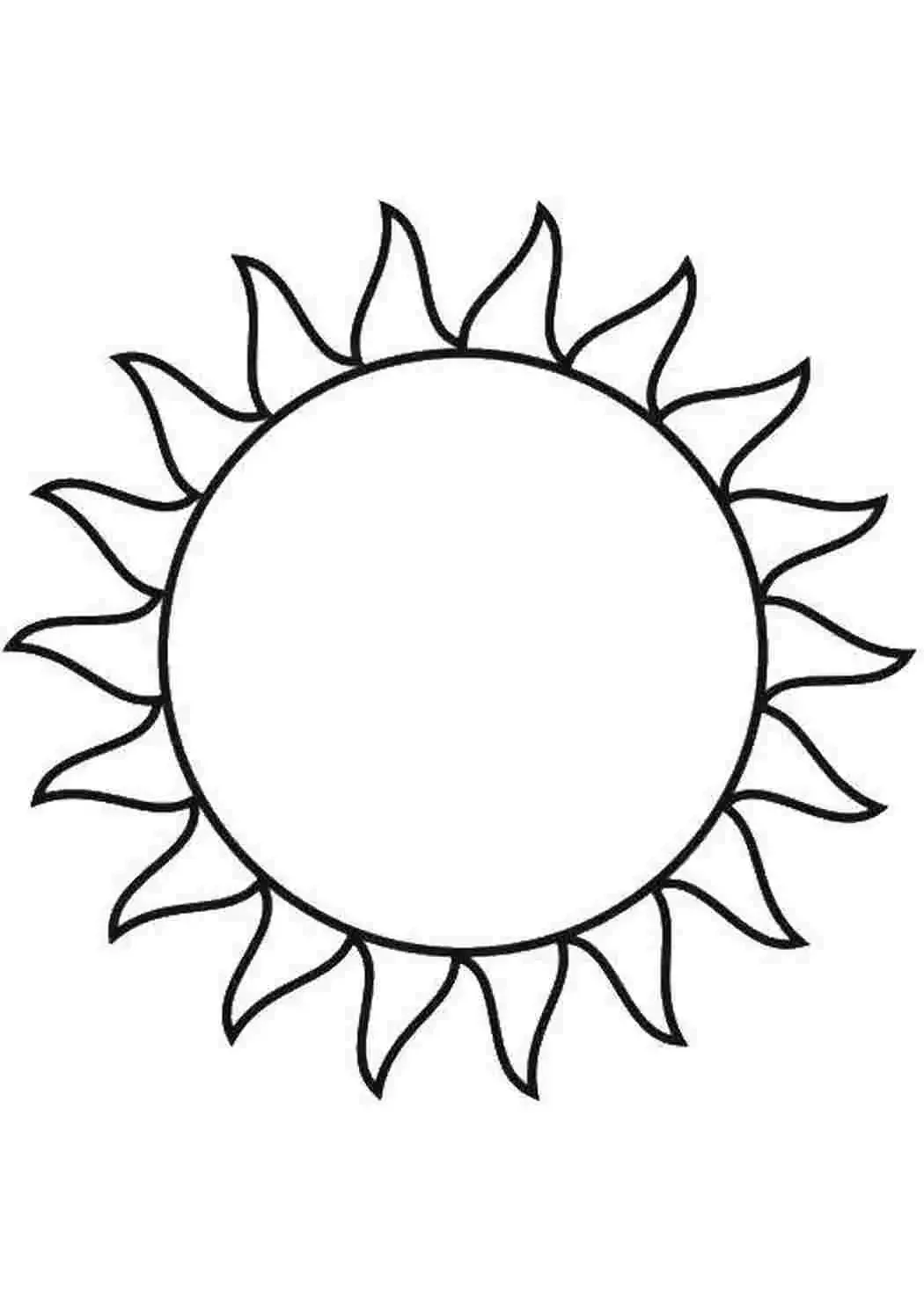 Раскраска солнышко в окошке