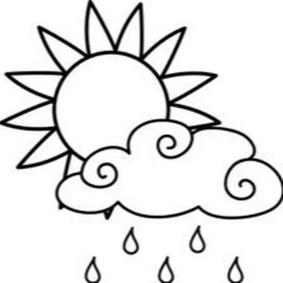 Солнце контур