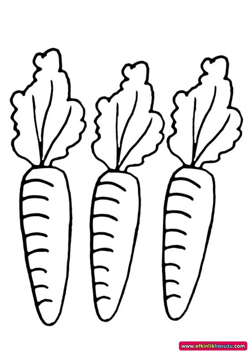 Морковь раскраска