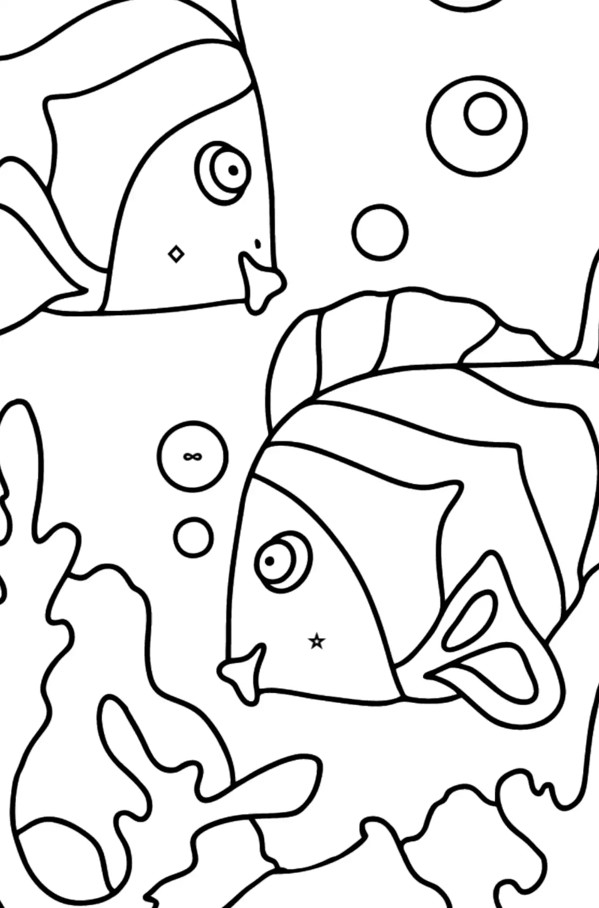 Рыбка раскраска с примерами