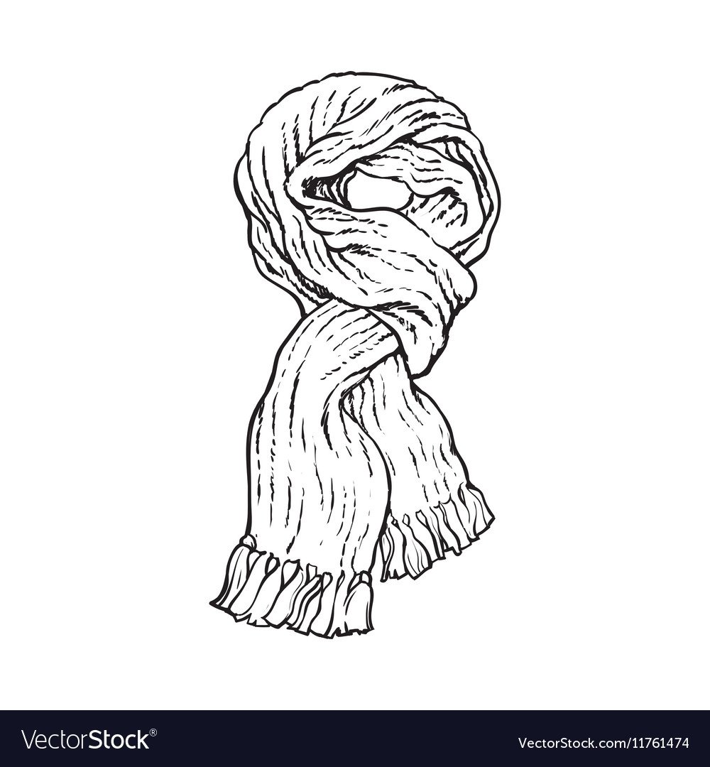 Шарф раскраска для детей