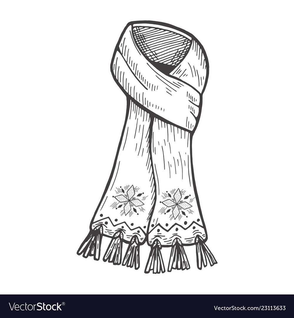 Шарф раскраска