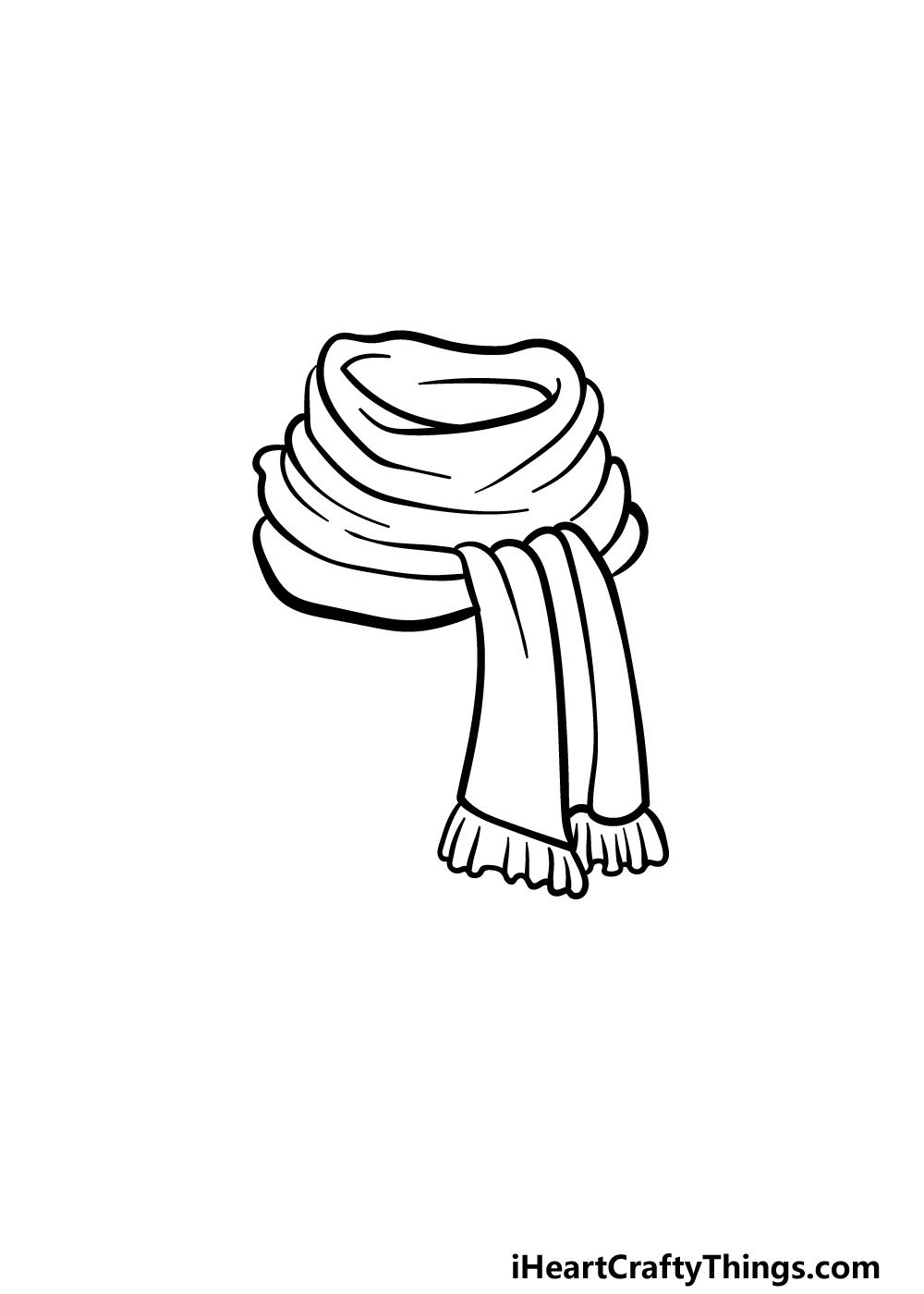 Полосатый шарф вектор