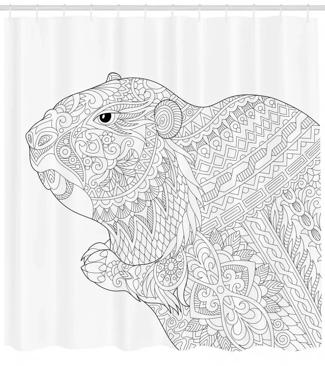 Раскраска антистресс мышка