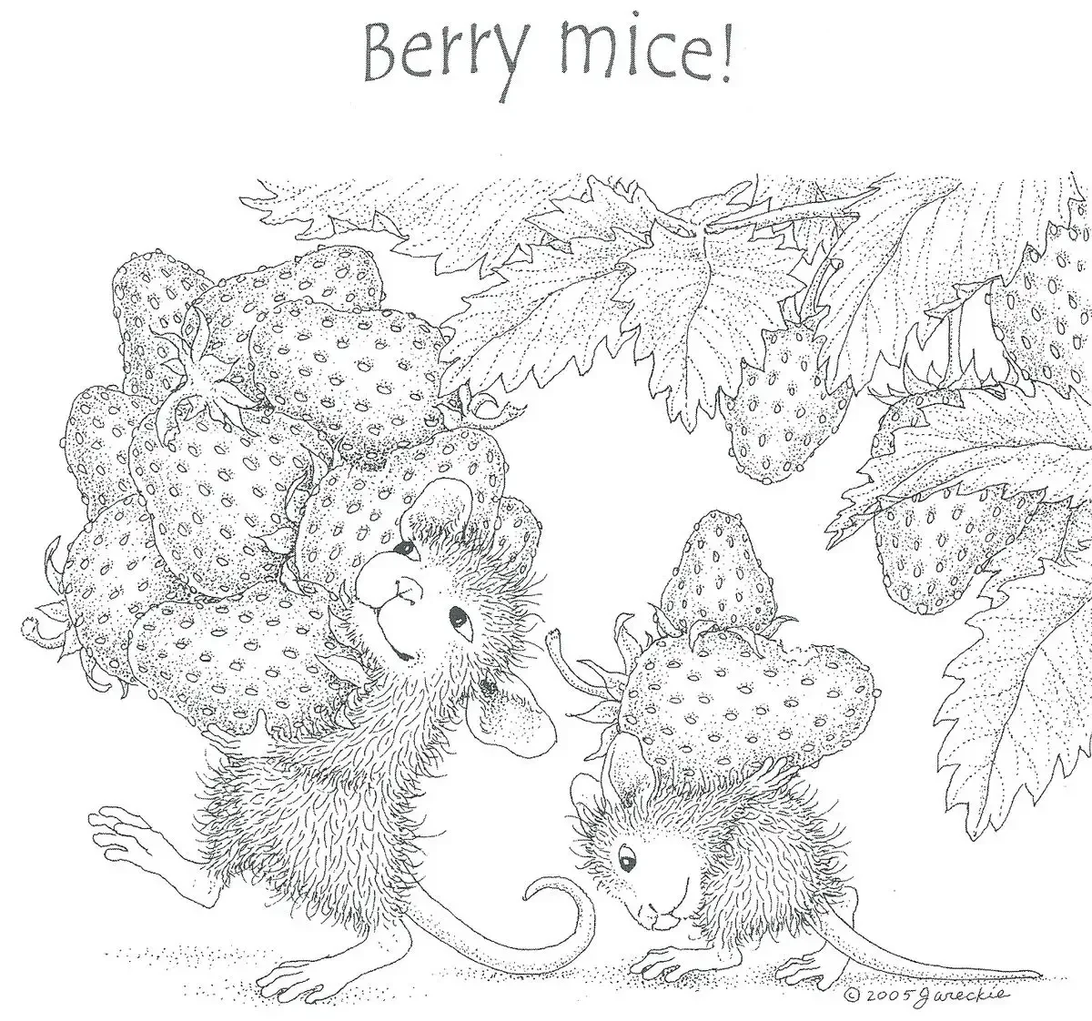 Раскраска мышка