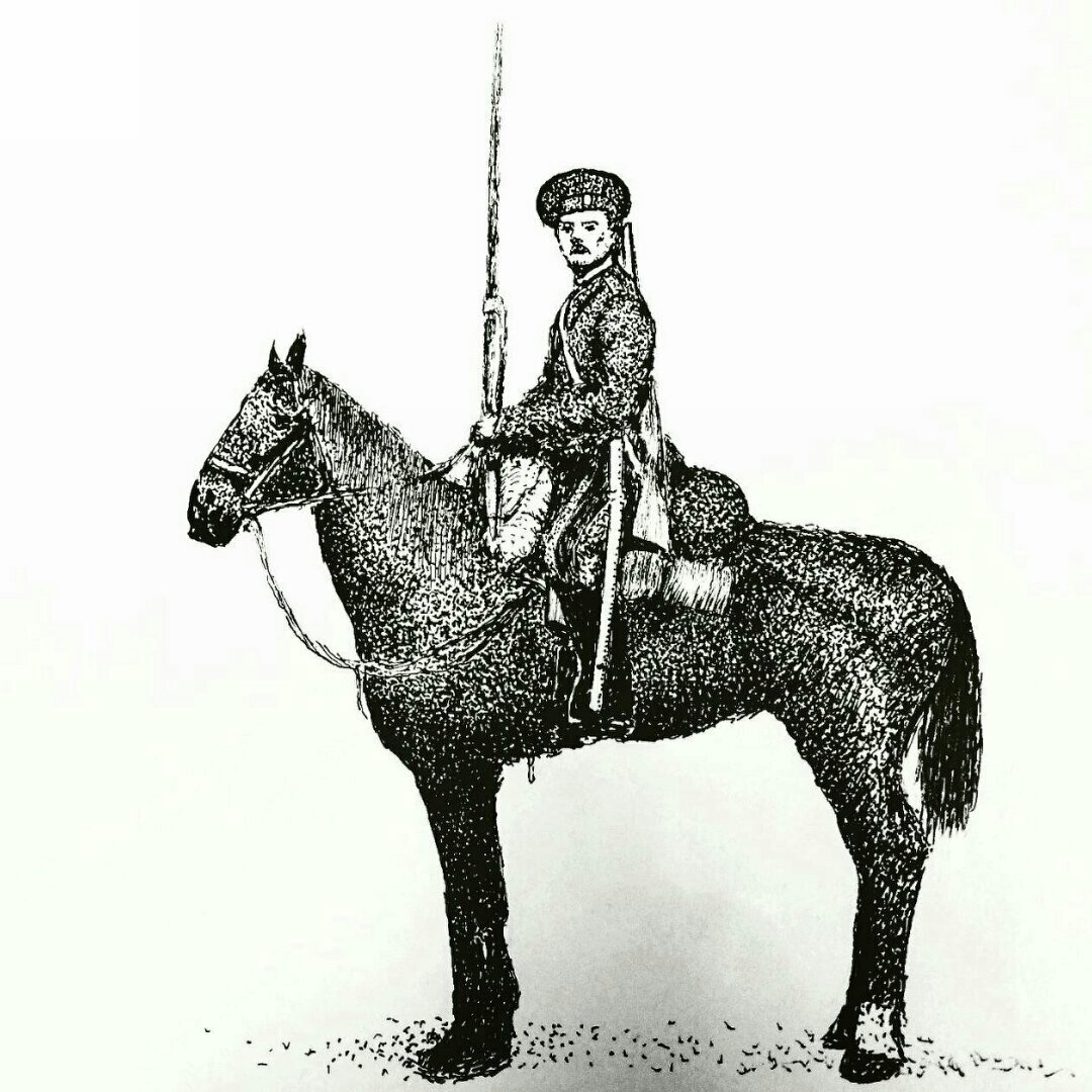 Раскраска казак и казачка для детей