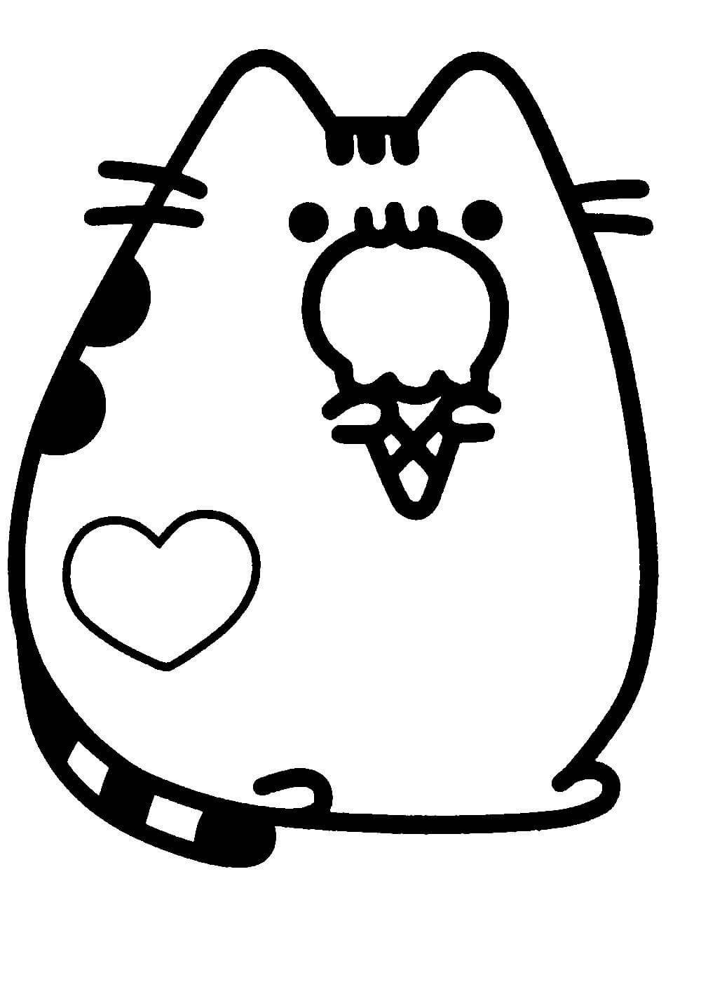 Пушин Кэт раскраска