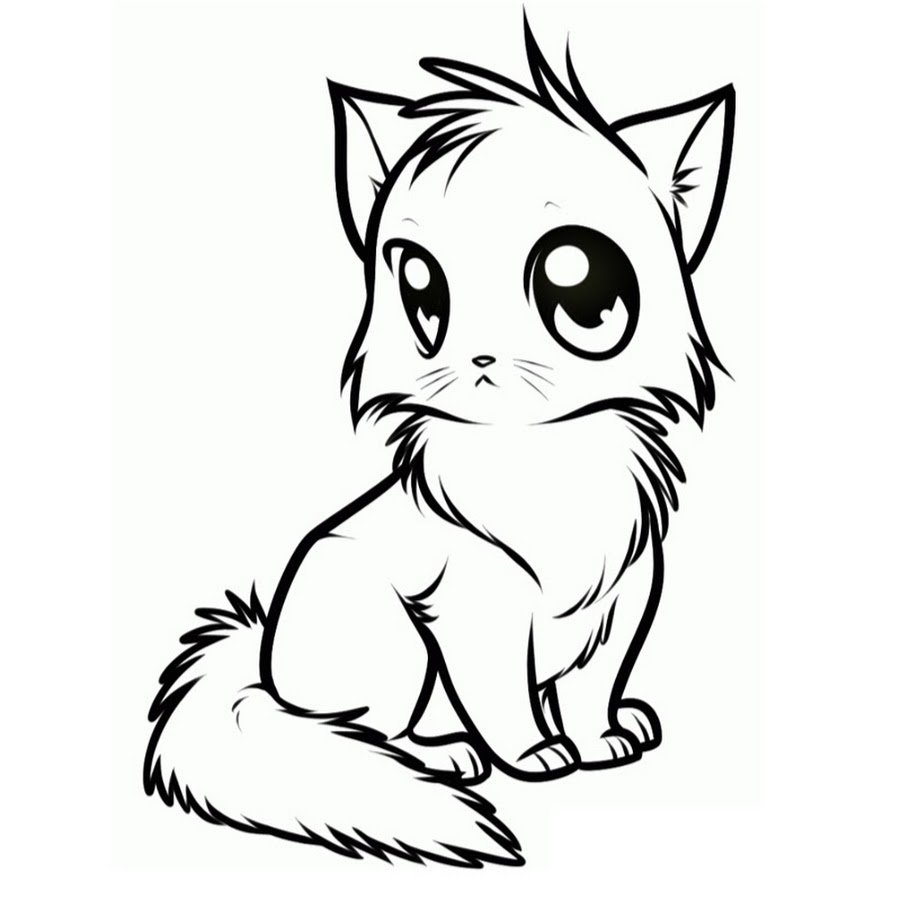 Раскраска. Котики