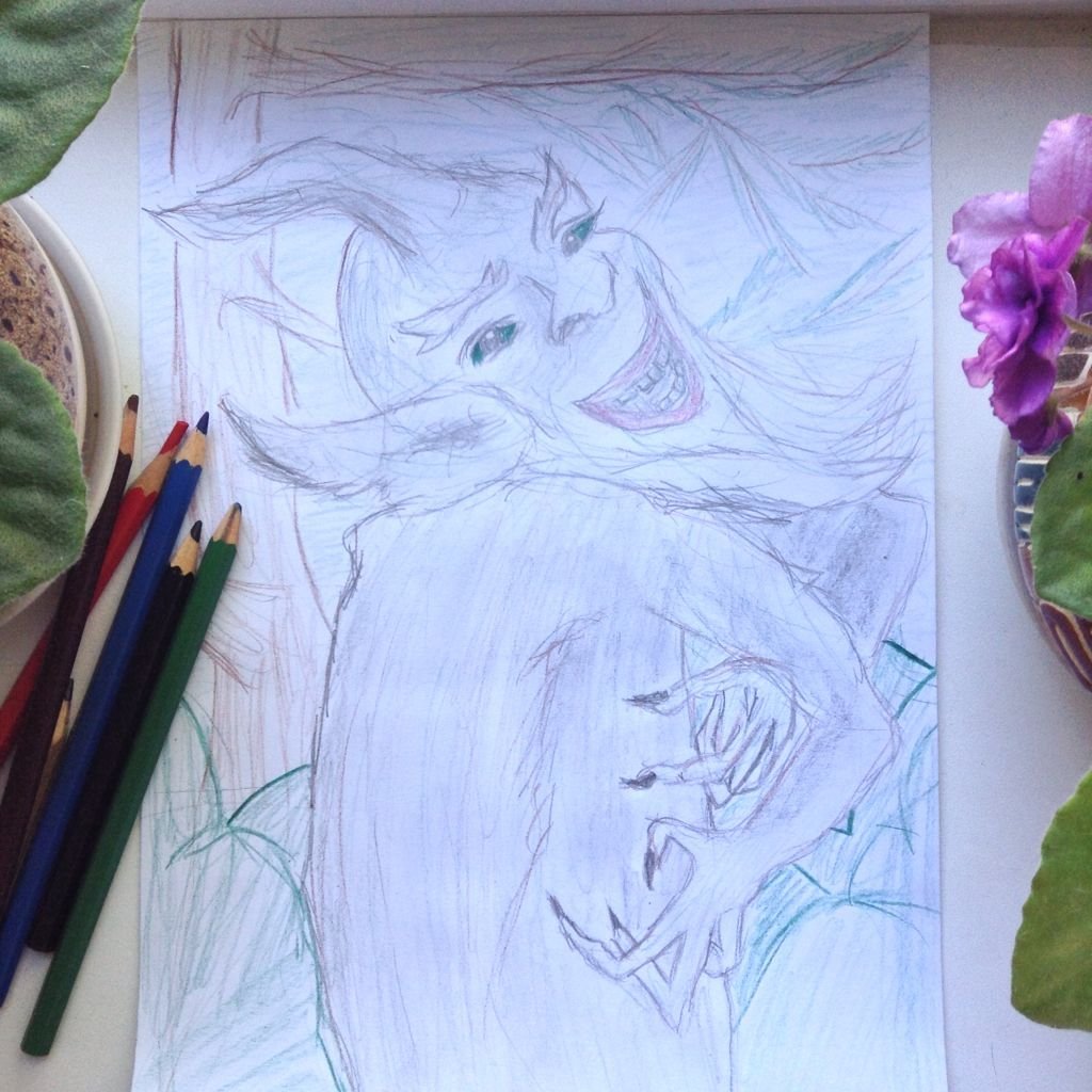 Эскиз рисунка Шурале