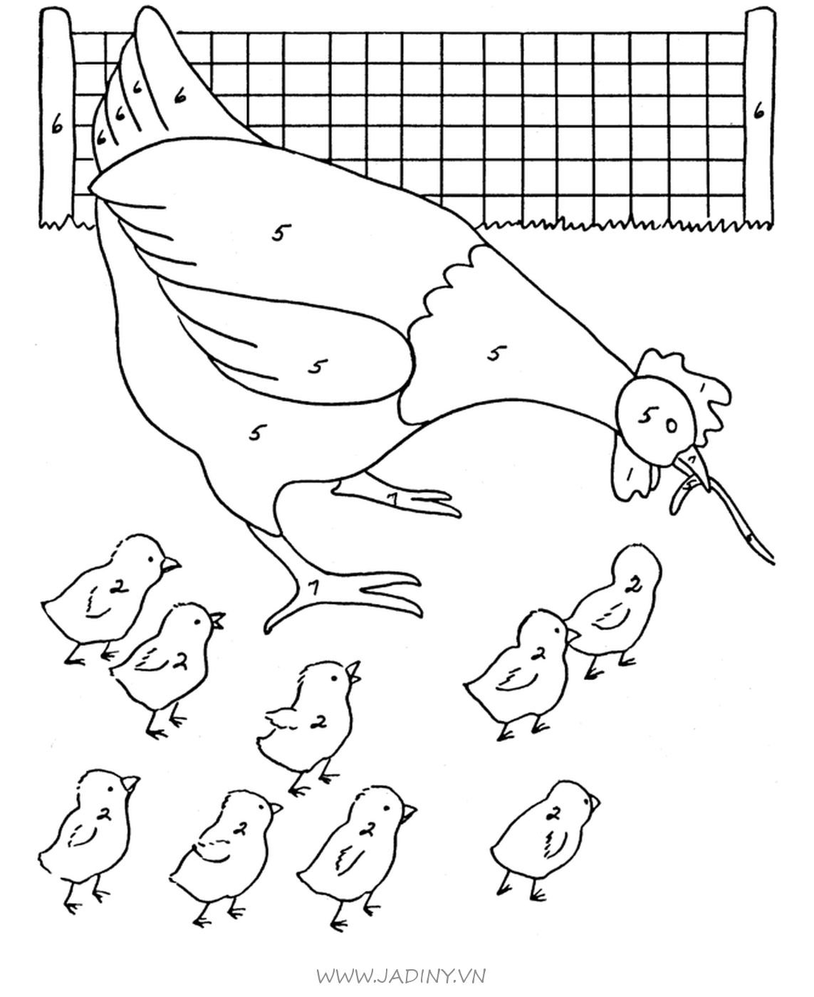 Математические раскраски с цифрами
