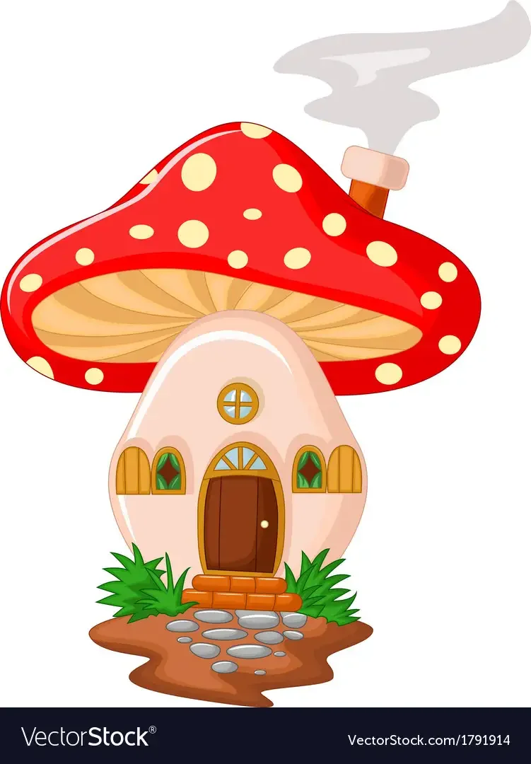 Домики мухоморы для детей