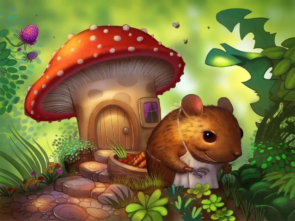 Домик мухомор