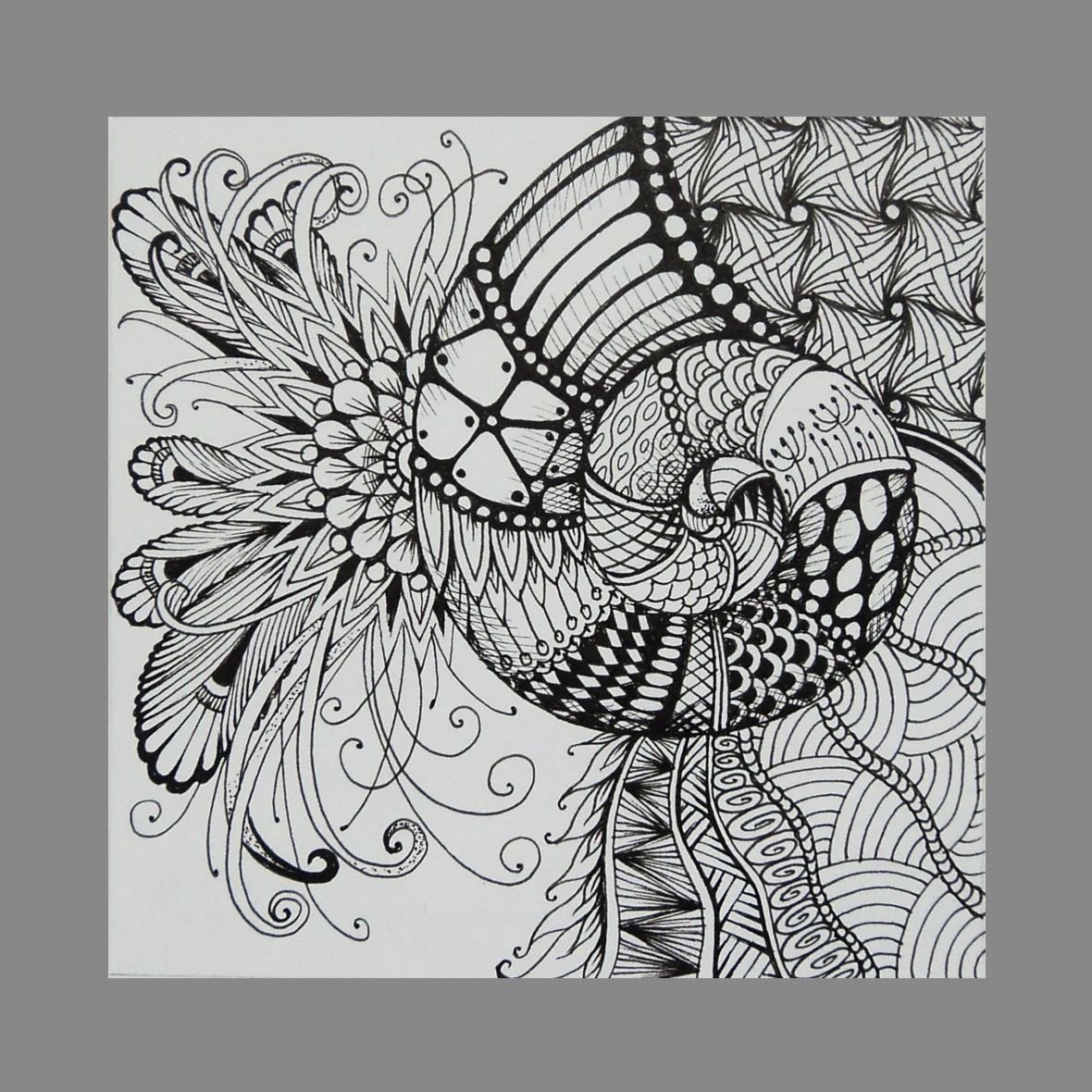 Код в стиле Зентангл для начинающих