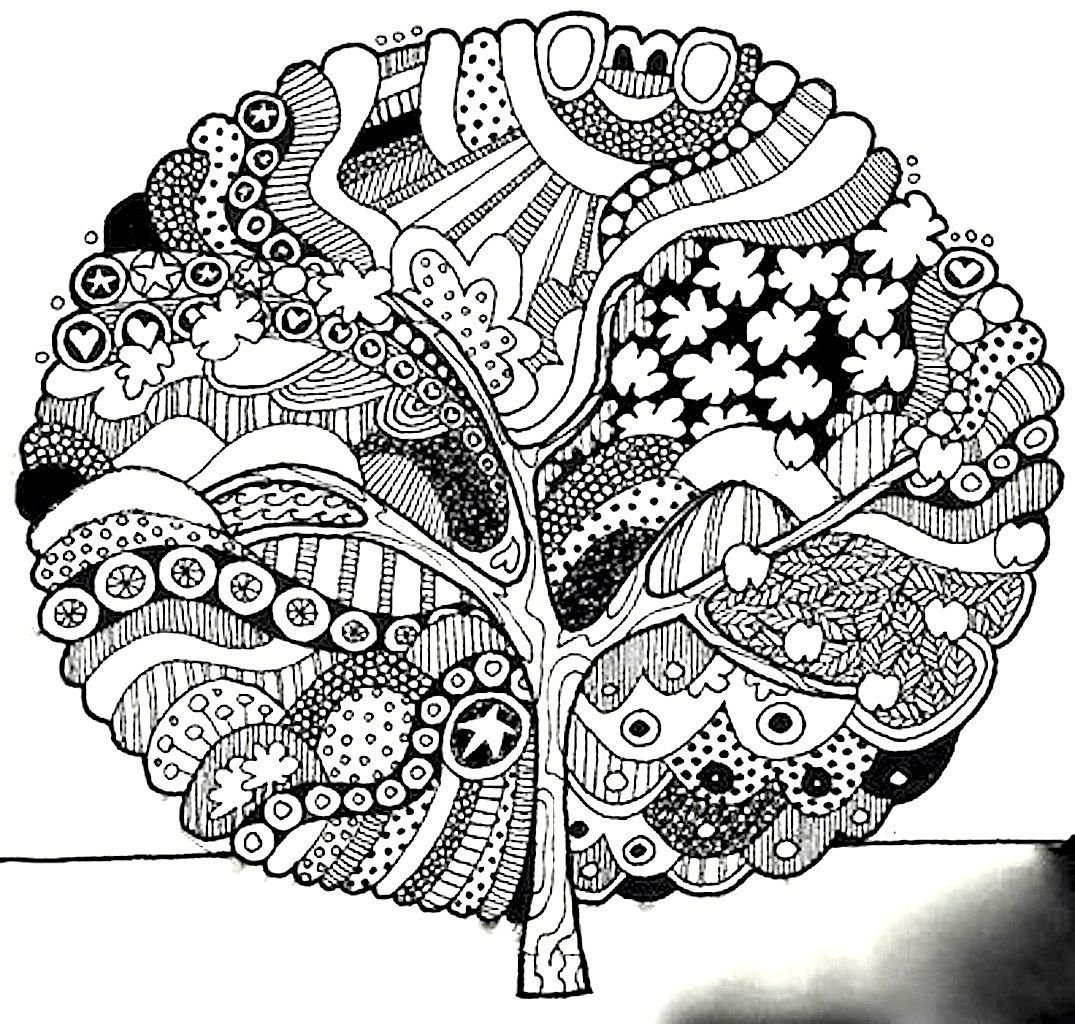 Арт терапия Зентангл