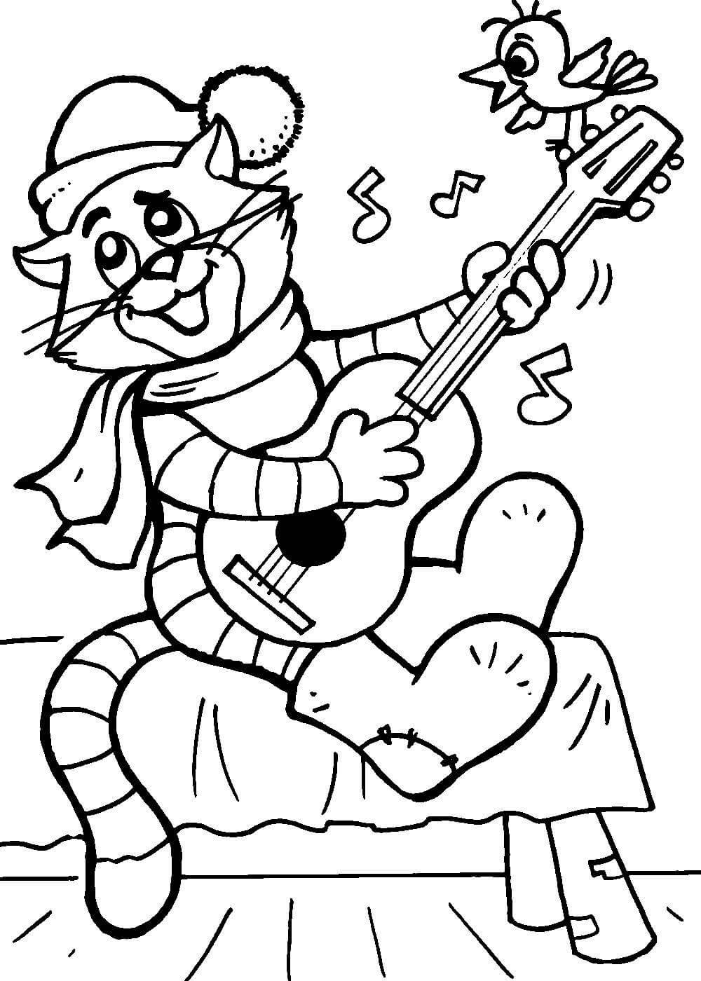 Кот Леопольд на велосипеде