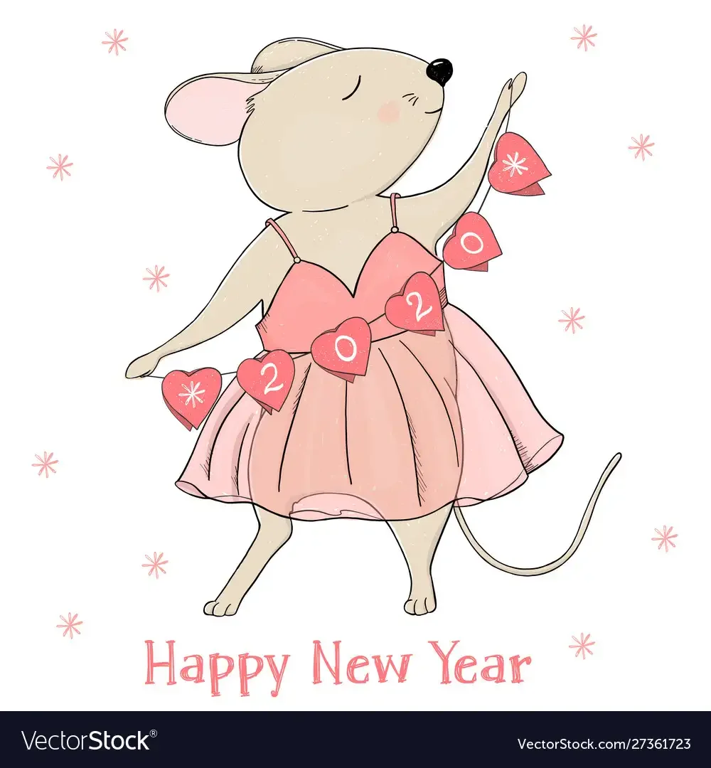 Мультяшные мышки в платьях