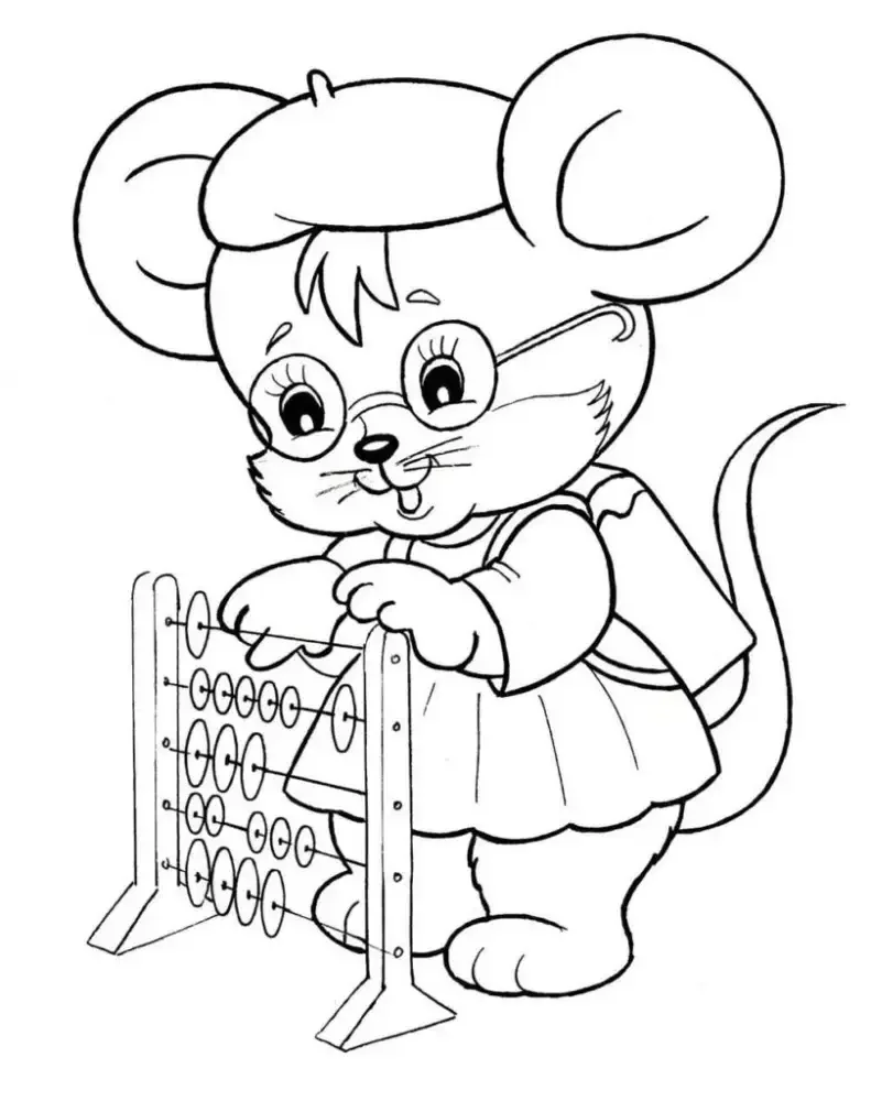 Лесная школа раскраска для детей