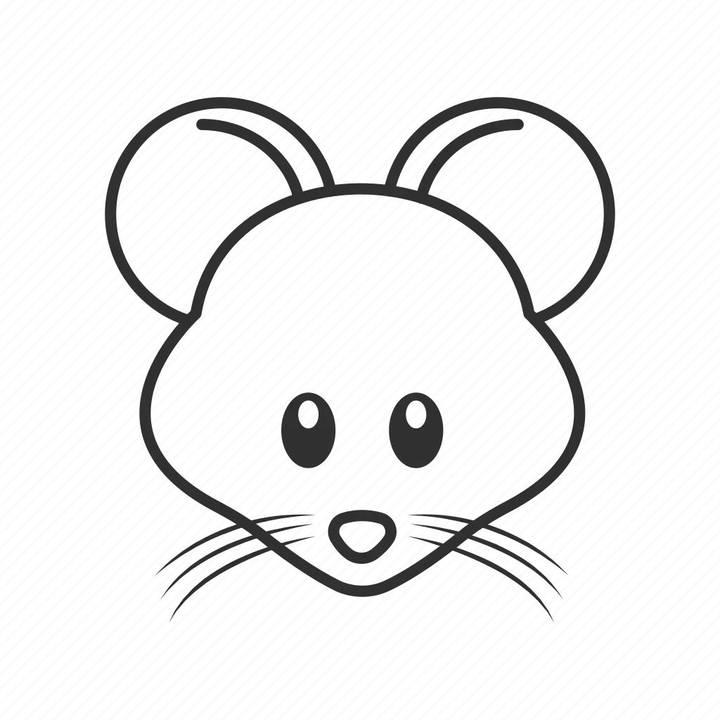 Мордочка мышки для детей