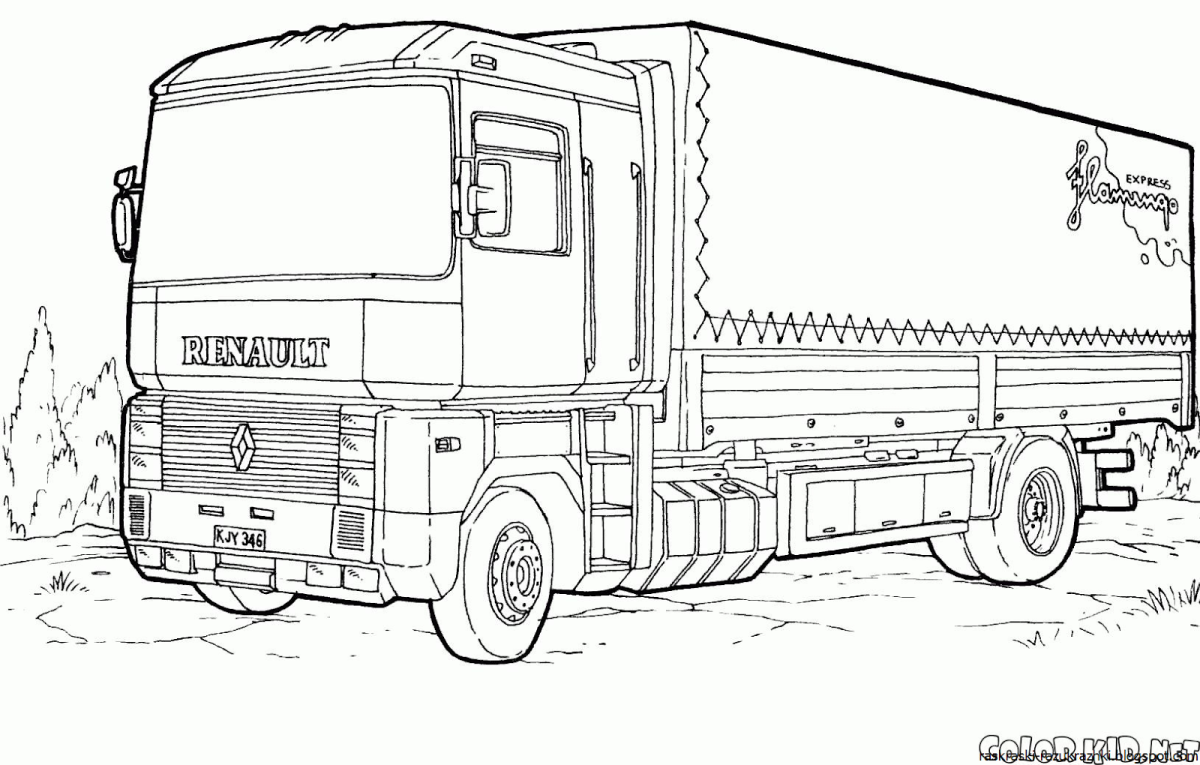 Маз раскраски