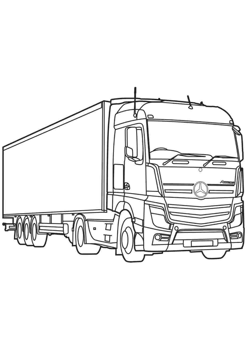 Раскраска грузовик Volvo fh12