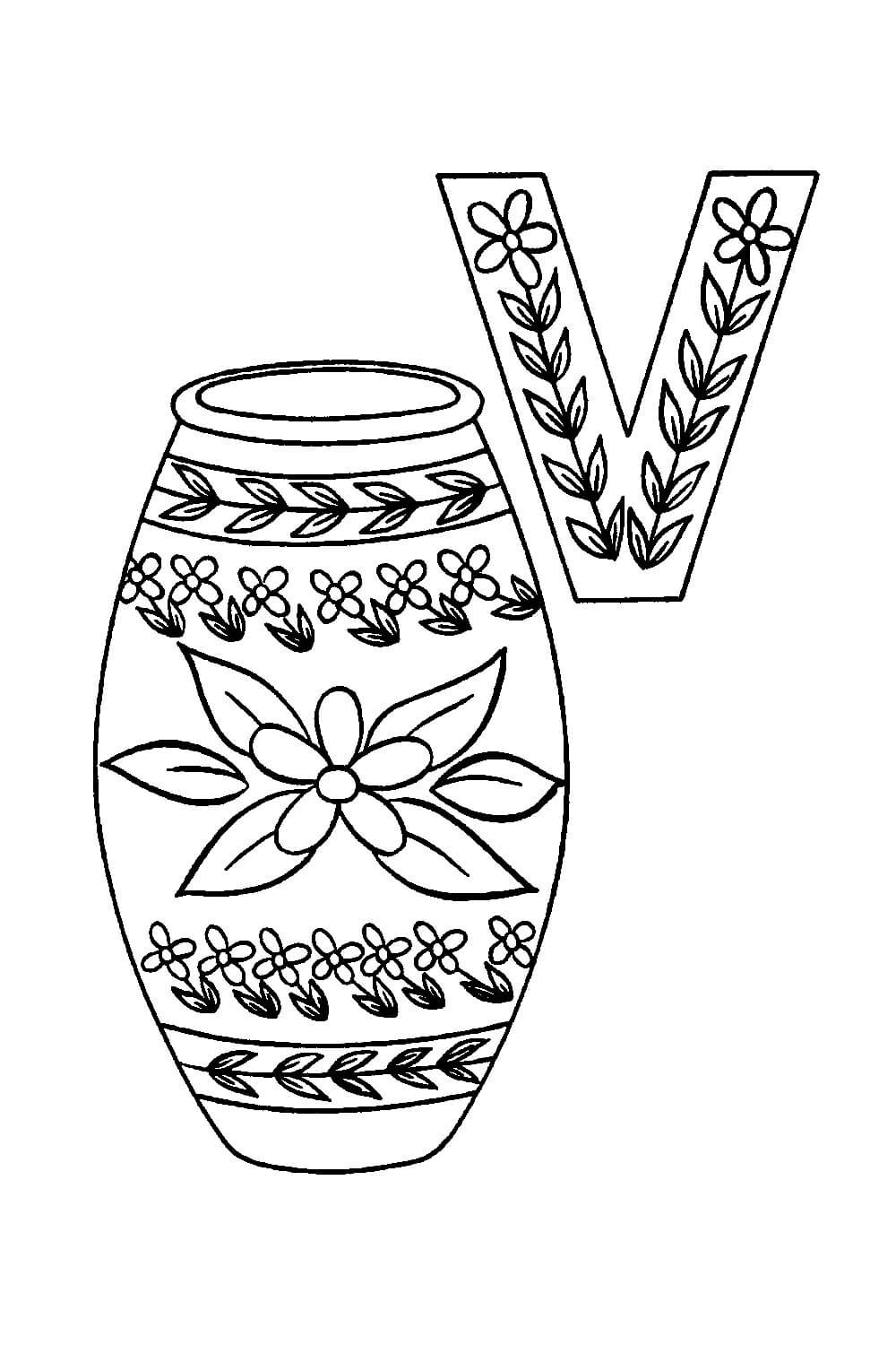 Амфора ваза древней Греции карандашом