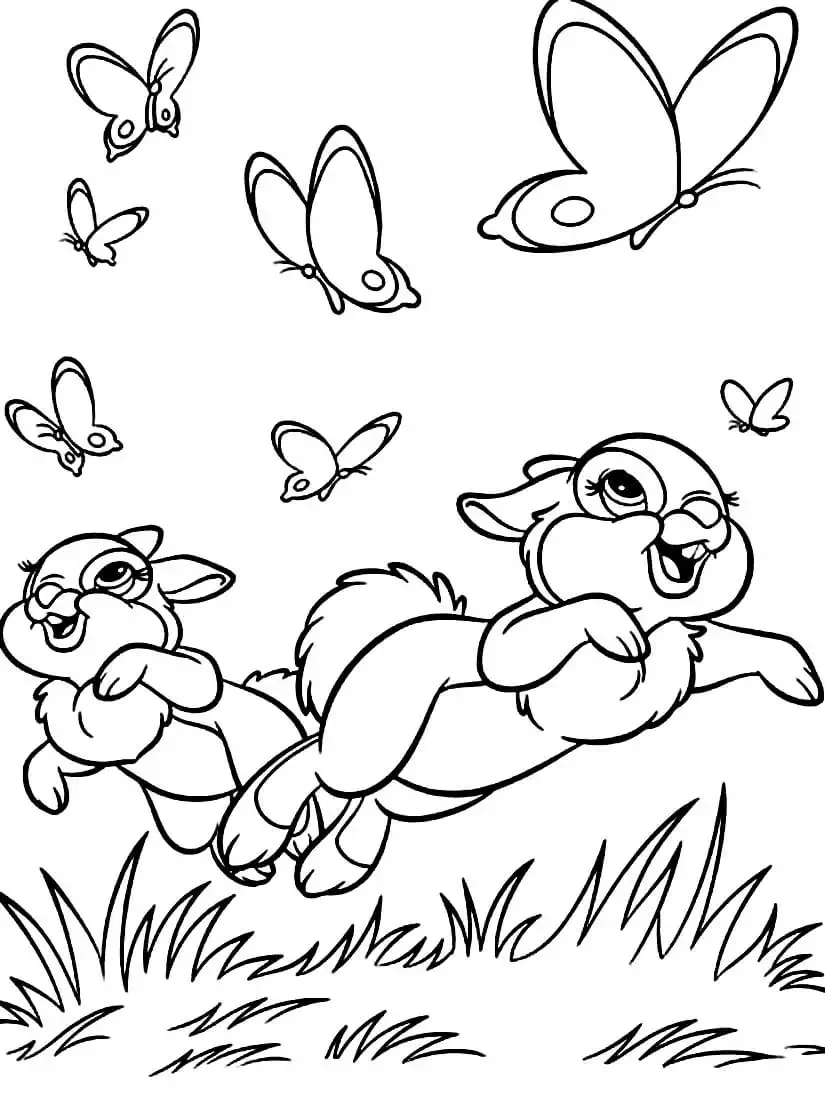 Пасхальный зайчик раскраска