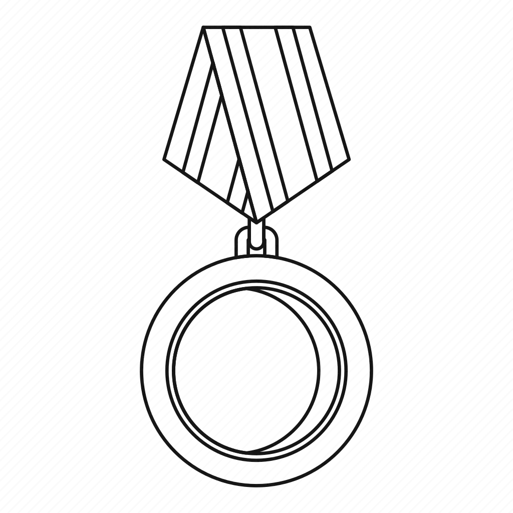 Медаль контур