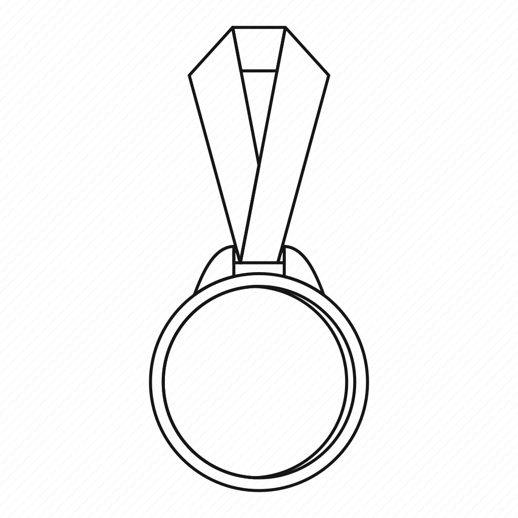 Медаль контур