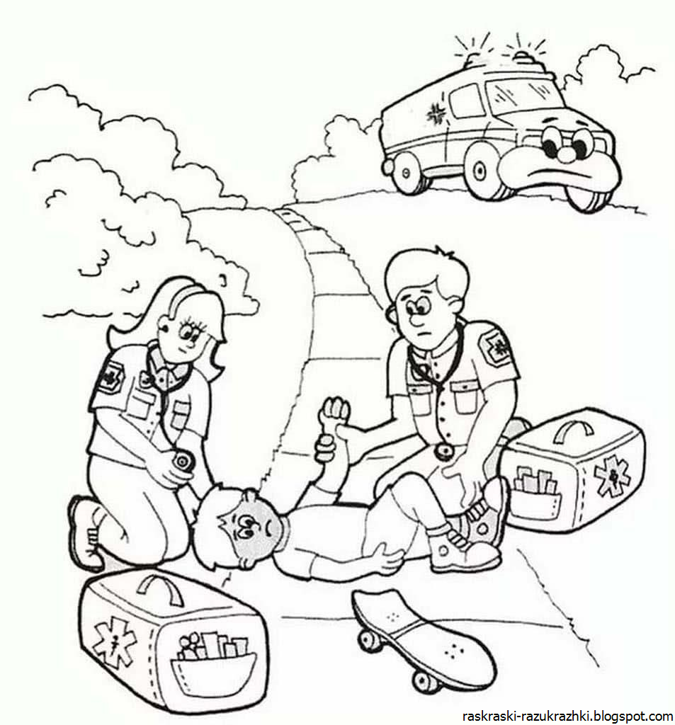 Раскраска пожарная безопасность