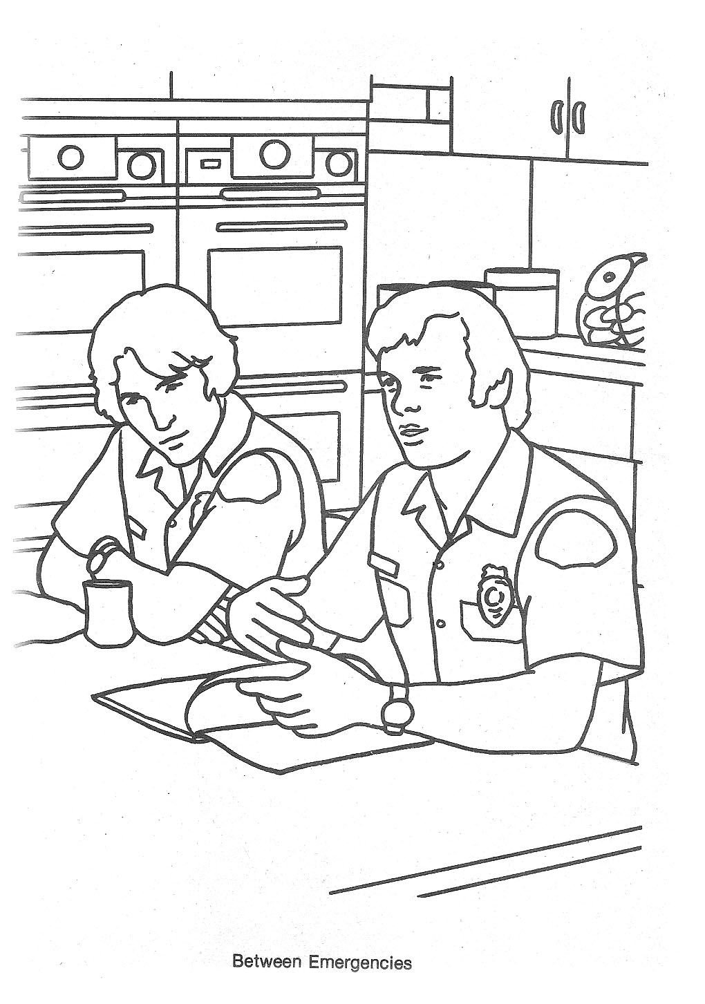 Раскраска пожарный