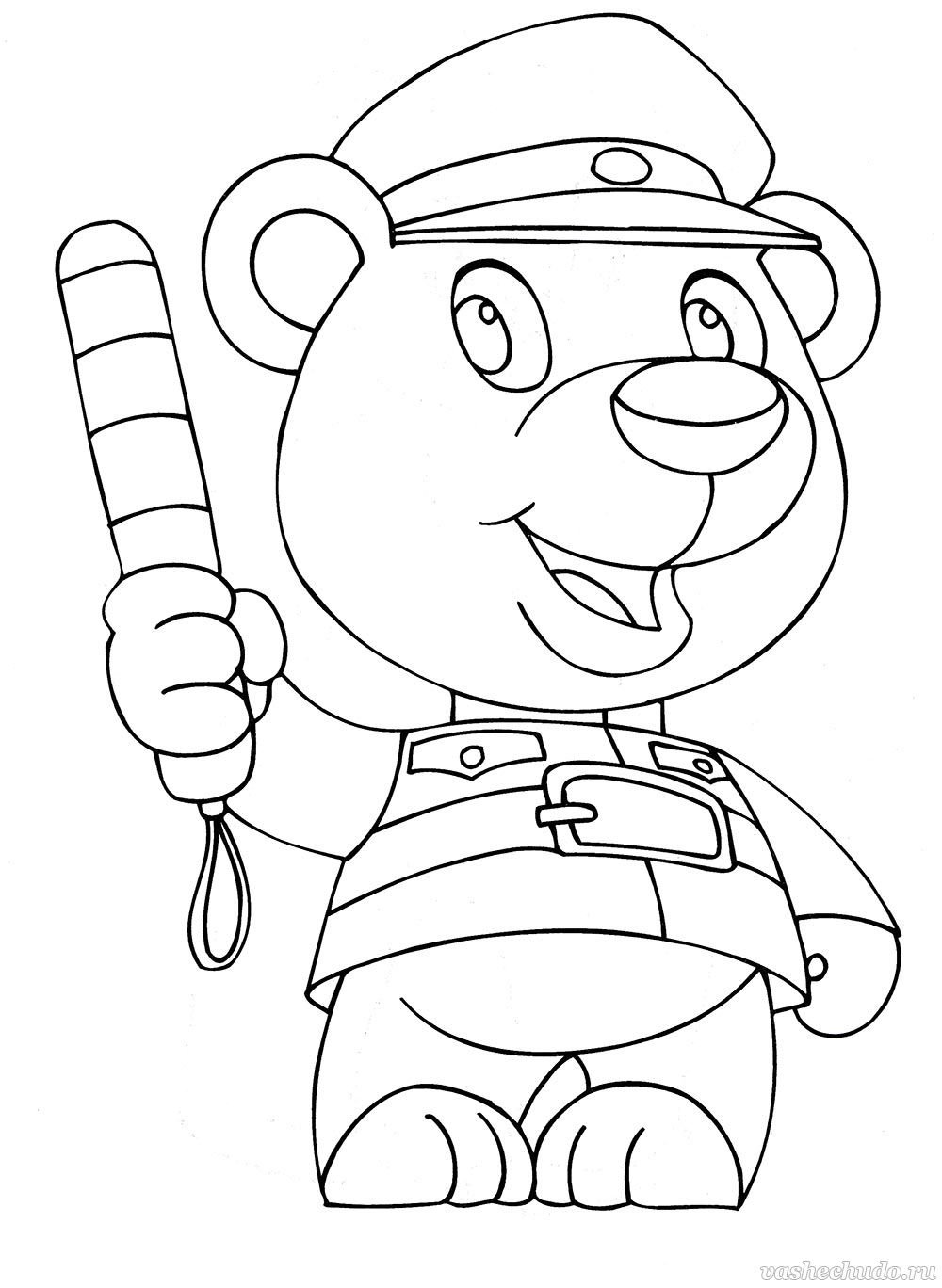 Раскраска ГИБДД для детей