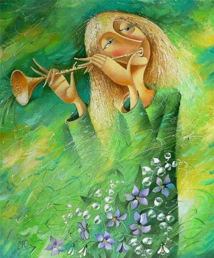 Бамбуковая флейта узор