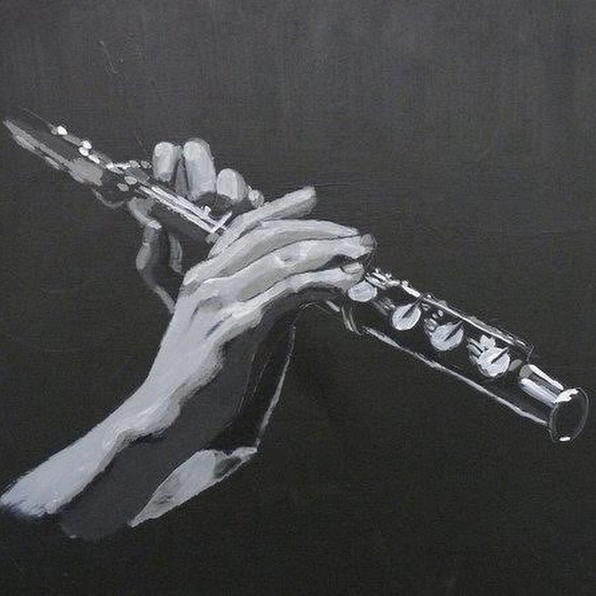 Мультяшная девочка на флейте