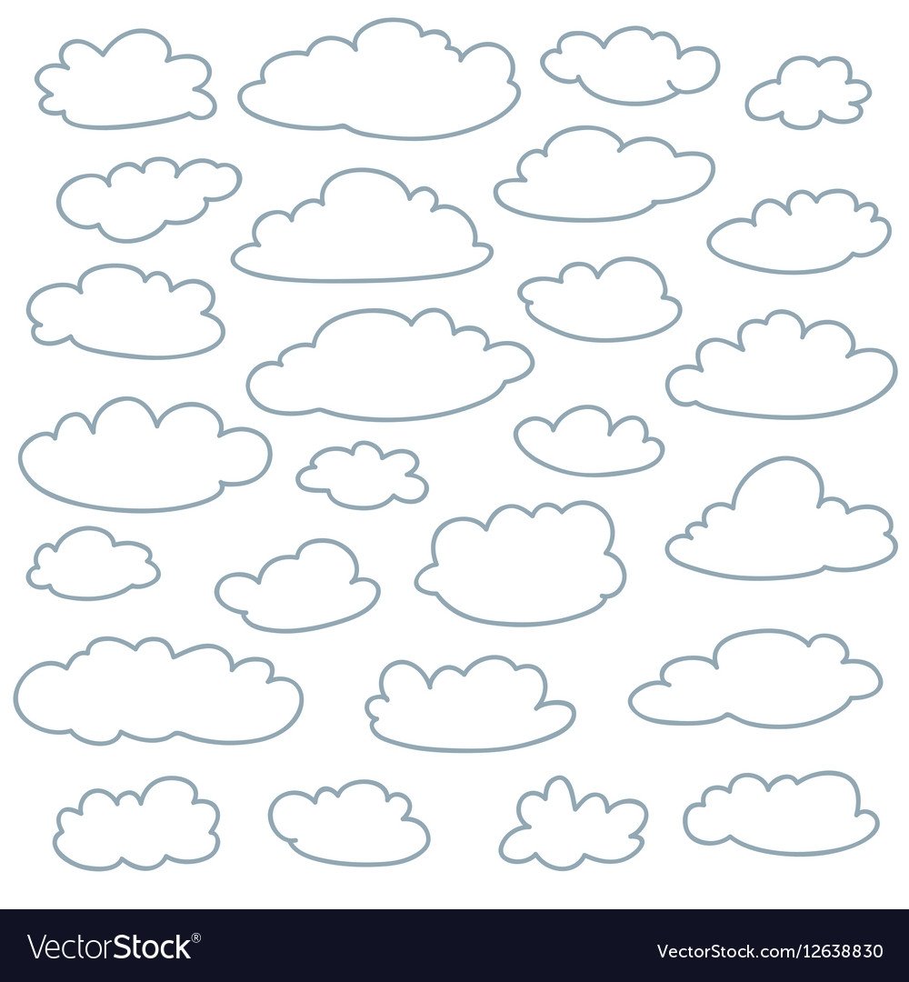 Трафарет в форме облака